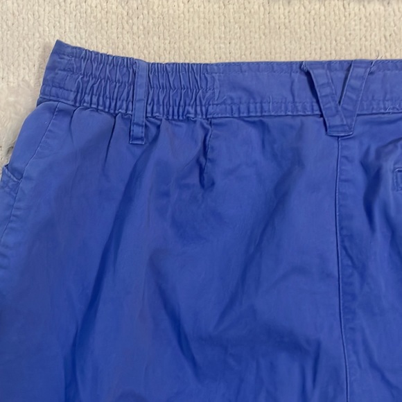 Karen Scott Bermuda shorts light blue pockets back elastic waist cotton size 10P - Picture 8 of 11